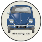 VW Beetle Type 114B 1953-55 Coaster 6